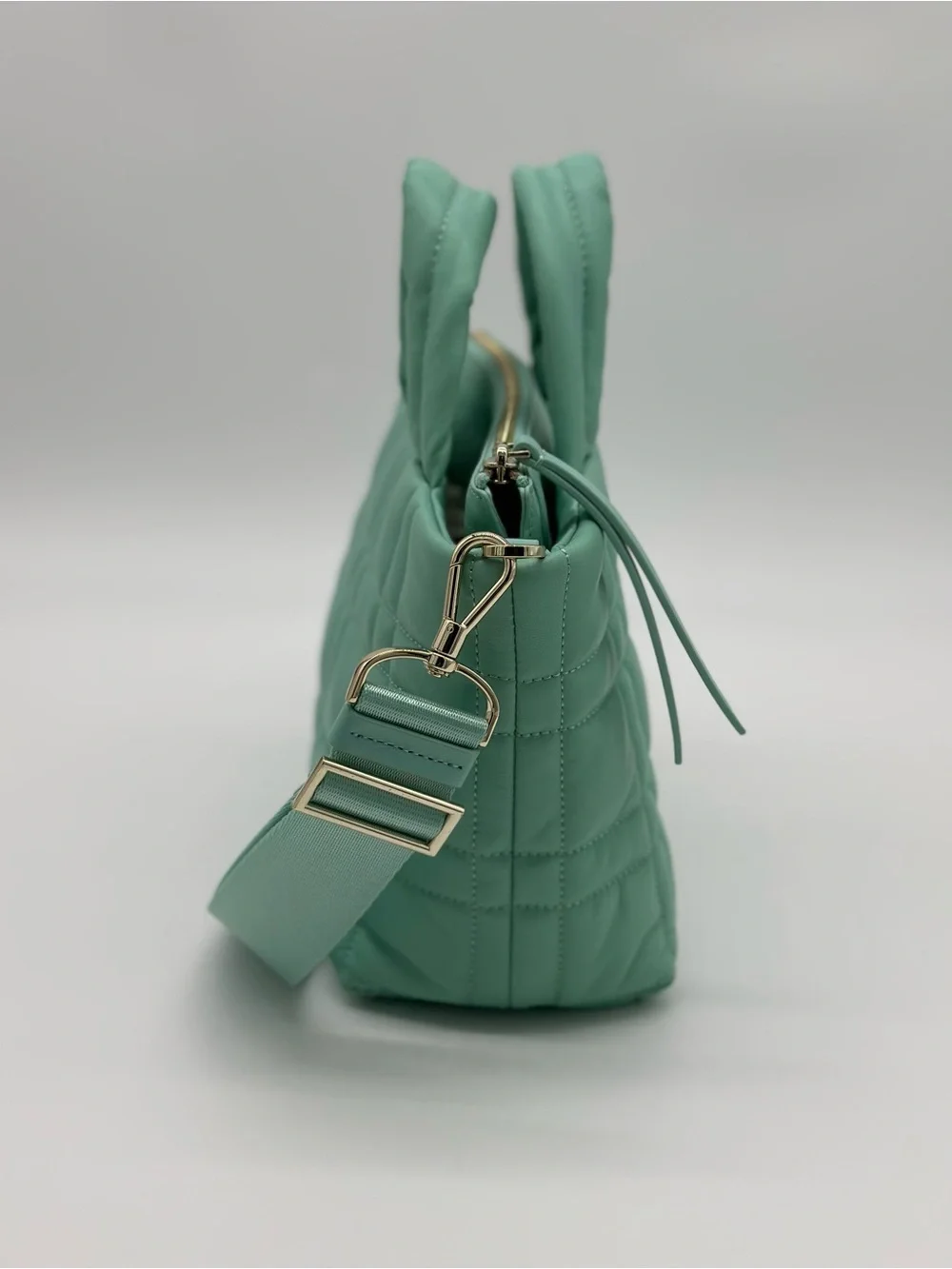 kate spade Quilted Mint Green Top-Handle Crossbody Tote
